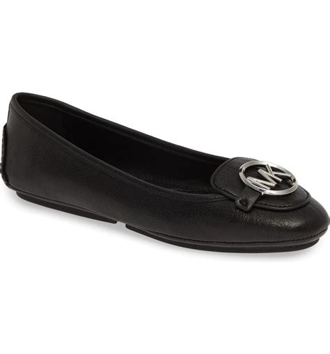 michael kors flat shoes women|Michael Kors lillie ballet flats.